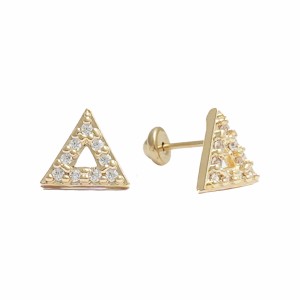 Brinco Triângulo Vazado